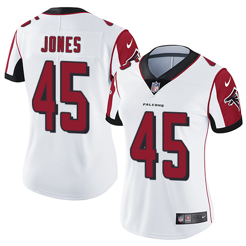 Nike Falcons #45 Deion Jones White Women's Stitched NFL Vapor Untouchable Limited Jersey